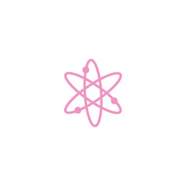 Moleküler bileşik düz simgesi, vektör, illüstrasyon