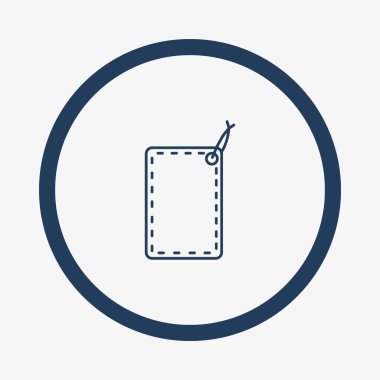 asmak etiketi düz simgesi, vektör çizim 