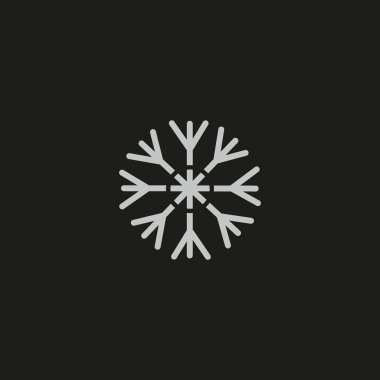 Renkli kar tanesi vektör çizim