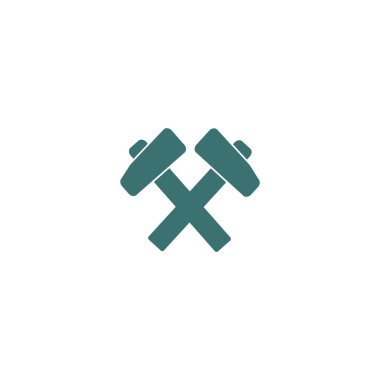 Balyozlar, vektör çizim minimalist simgesi