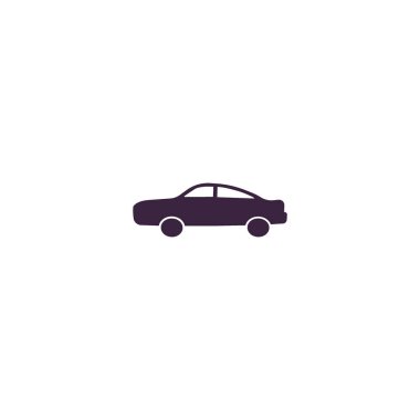 Binek otomobil minimalist vektör simgesi