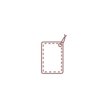 asmak etiketi düz simgesi, vektör çizim 