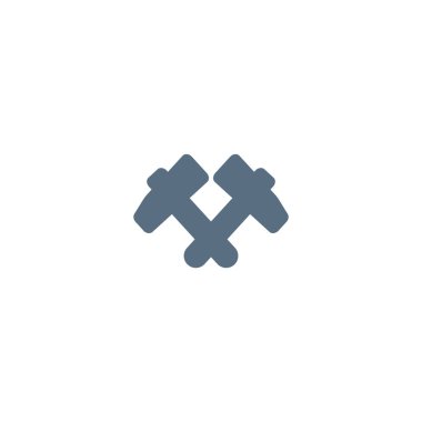 Balyozlar, vektör çizim minimalist simgesi