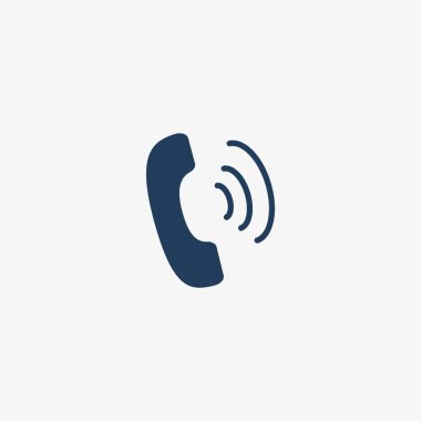 eski telefon düz simgesi, vektör, illüstrasyon 