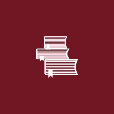 Renkli kitaplar vektör çizim