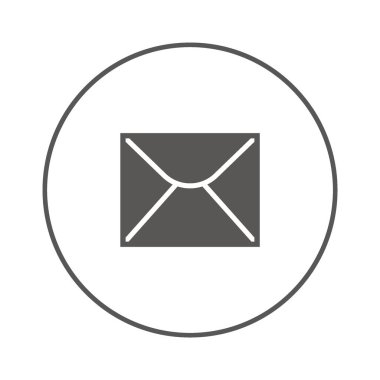mektup zarfının minimalist vektör simgesi