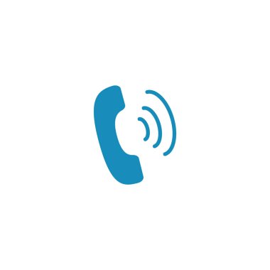 eski telefon düz simgesi, vektör, illüstrasyon 