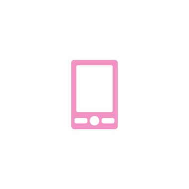 akıllı telefon düz simgesi, vektör illüstrasyonu 