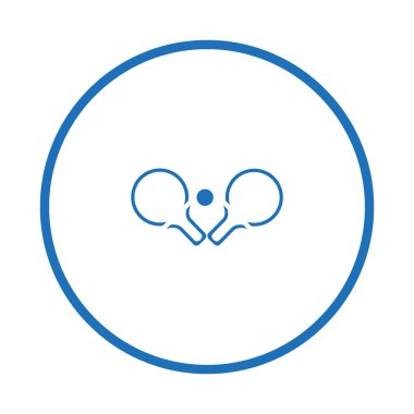 Raketleri ve tenis oynamak için topu illüstrasyon vektör