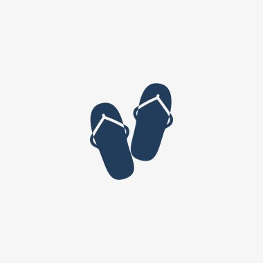 flip flop, vektör çizim minimalist simgesi