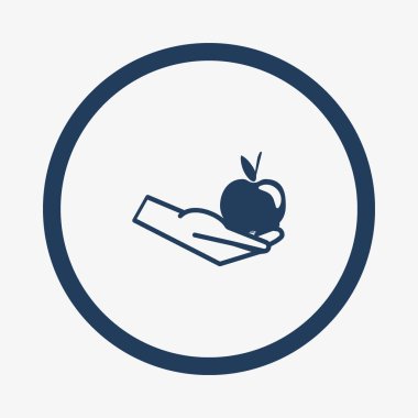 Renkli lezzetli elma vektör çizim