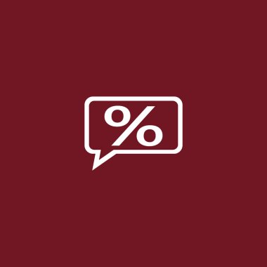 Konsept alışveriş yüzde simgesi