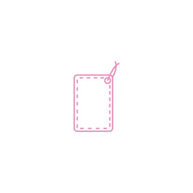 asmak etiketi düz simgesi, vektör çizim 