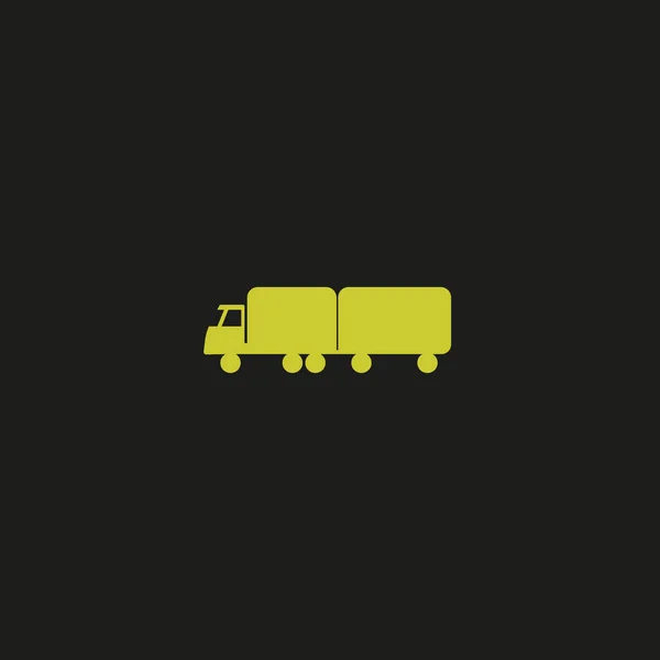 Enorme Levering Vrachtwagen Vectorillustratie — Stockvector