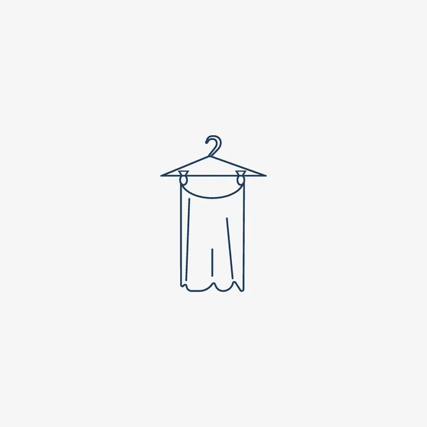 Rok Platte Pictogram Vectorillustratie — Stockvector