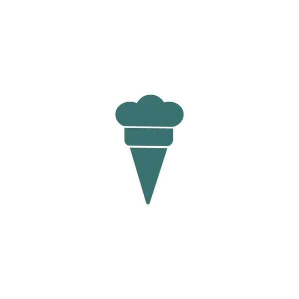Minimalistický Ikona Zmrzliny Vektorové Ilustrace — Stockový vektor