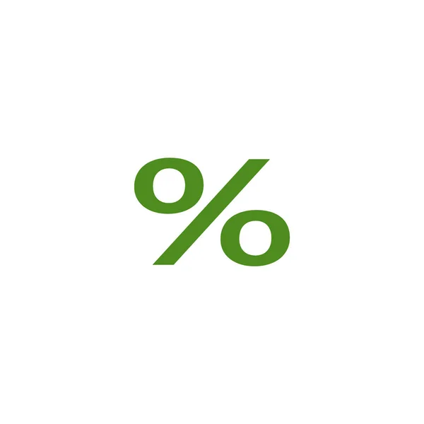 Prozent Symbol Einkaufskonzept — Stockvektor