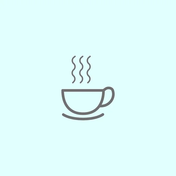 Deliziosa Tazza Calda Caffè Vettoriale Illustrazione — Vettoriale Stock