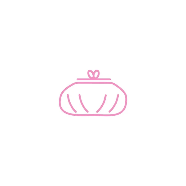Sevimli Bayan Cüzdan Logo Şablonu — Stok Vektör