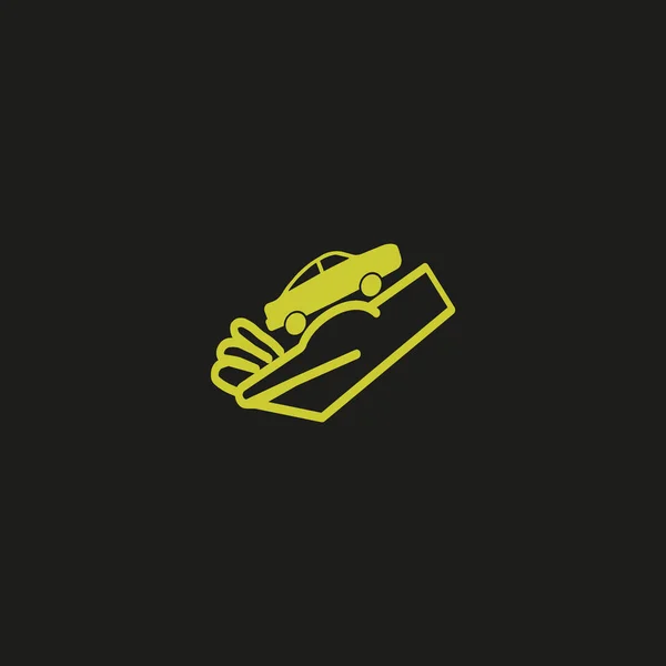 Kolorowy Samochód Ręka Wektor Ilustracja — Wektor stockowy
