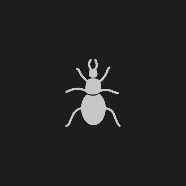 Stag Beetle Icono Plano Vector Ilustración — Vector de stock