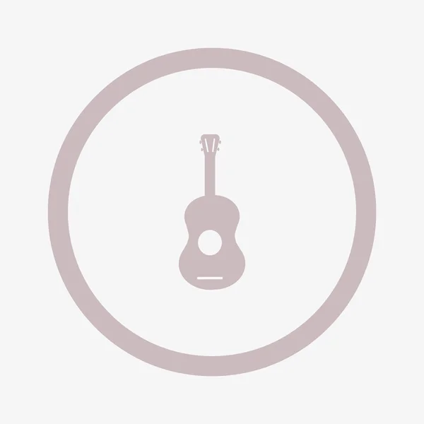 Icono Web Guitarra Ilustración Vectorial — Vector de stock