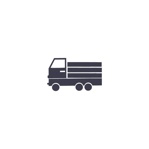Enorme Entrega Caminhão Vetor Ilustração — Vetor de Stock