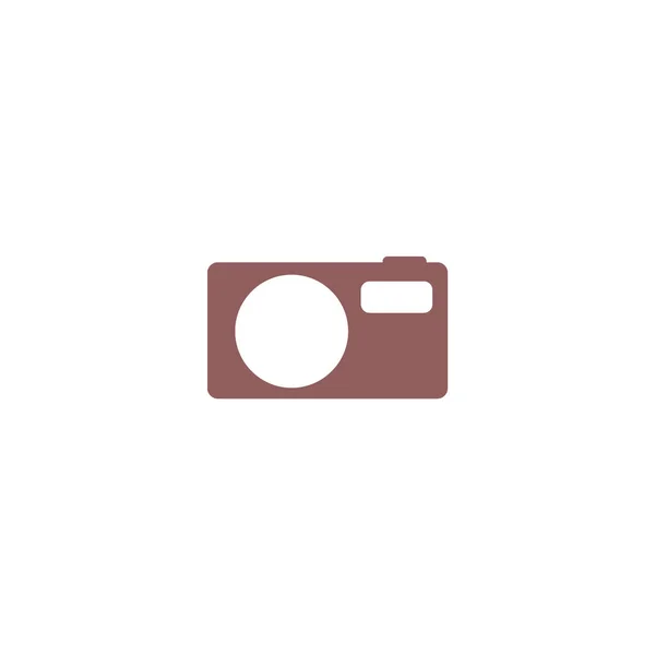 Minimalistisk Vektor Ikon För Fotokamera — Stock vektor