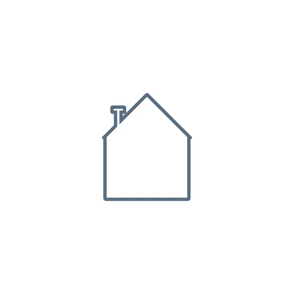 Icône Minimaliste Maison Illustration Vectorielle — Image vectorielle