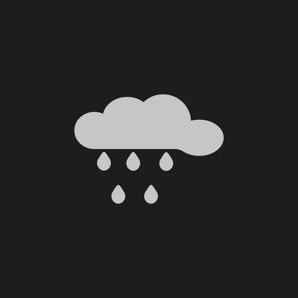 Wolke Web Symbol Vektorillustration — Stockvektor