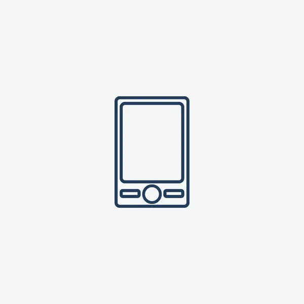 Smartphone Flat Icon Vector Illustration — Stock Vector