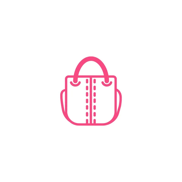 Female Handbag Flat Icon — Stock Vector