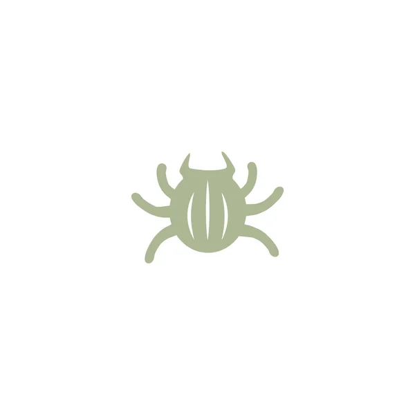 Bug Platte Pictogram Vector Illustratie — Stockvector