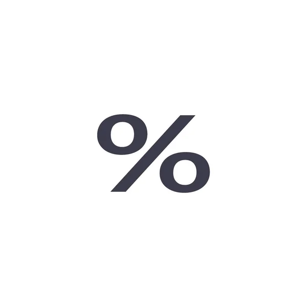 Prozent Symbol Einkaufskonzept — Stockvektor