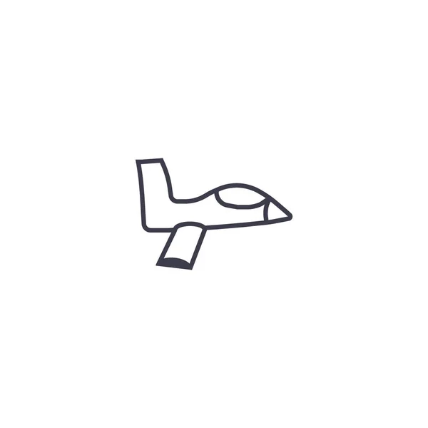 東洋の飛行機のロゴのテンプレート — ストックベクタ