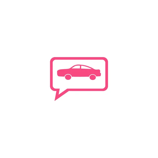 Minimalistic Vector Icon Passenger Car — Stock Vector