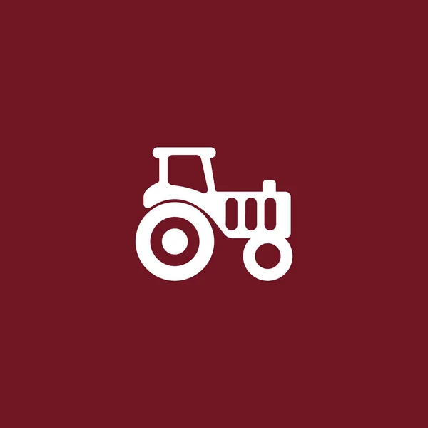 Traktor Flaches Symbol Vektorillustration — Stockvektor