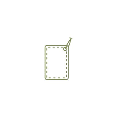 asmak etiketi düz simgesi, vektör çizim 