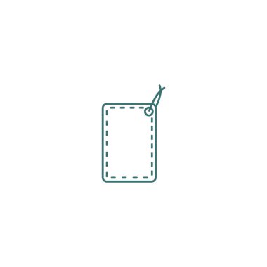 asmak etiketi düz simgesi, vektör çizim 