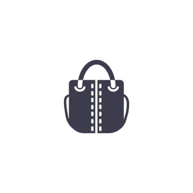 kadın el çantası düz simgesi 