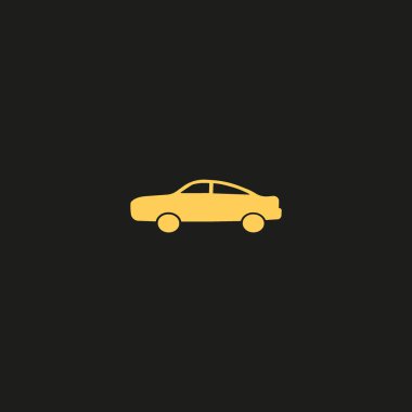 Binek otomobil minimalist vektör simgesi