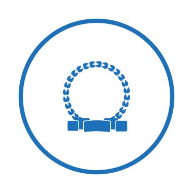 kupa düz simgesi, vektör illüstrasyonu 