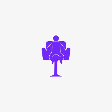 Çocuk koltuğu düz stil ikonu, vektör çizim üzerinde 