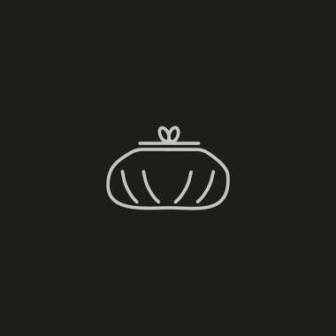 Sevimli bayan cüzdan Logo şablonu