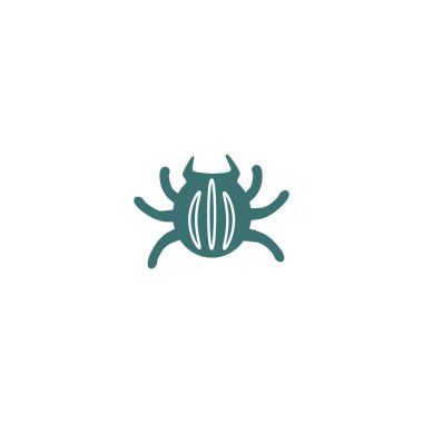 Böcek düz simgesini, vektör, illüstrasyon