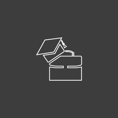 Bekarlığa veda kap Logo şablonu ile modern bavul