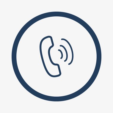 eski telefon düz simgesi, vektör, illüstrasyon 