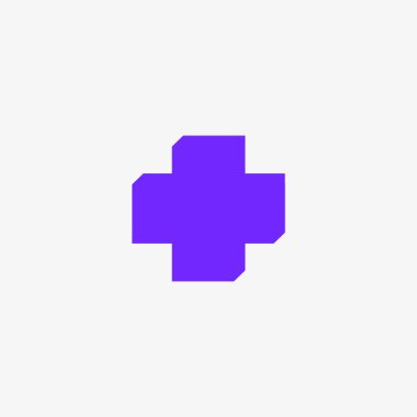 Tıbbi düz simgesi, vektör, illüstrasyon çapraz 