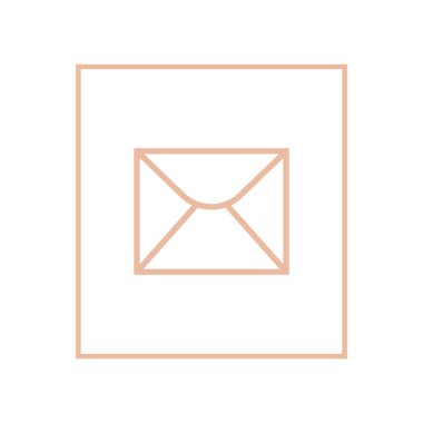 mektup zarfının minimalist vektör simgesi