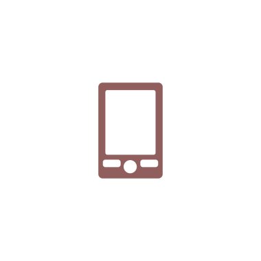 akıllı telefon düz simgesi, vektör illüstrasyonu 